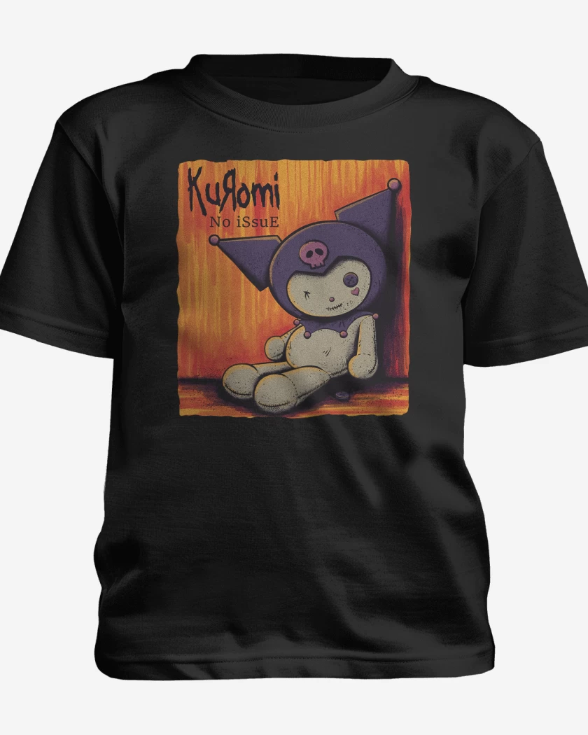 Polera de niño Negro de Kuromi Issue