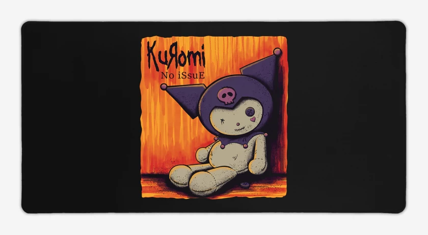 Mouse pad Gamer Negro de Kuromi Issue