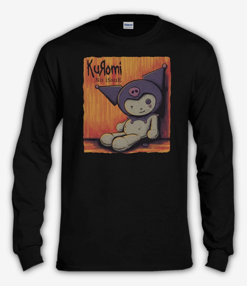 Polera manga larga Negro de Kuromi Issue