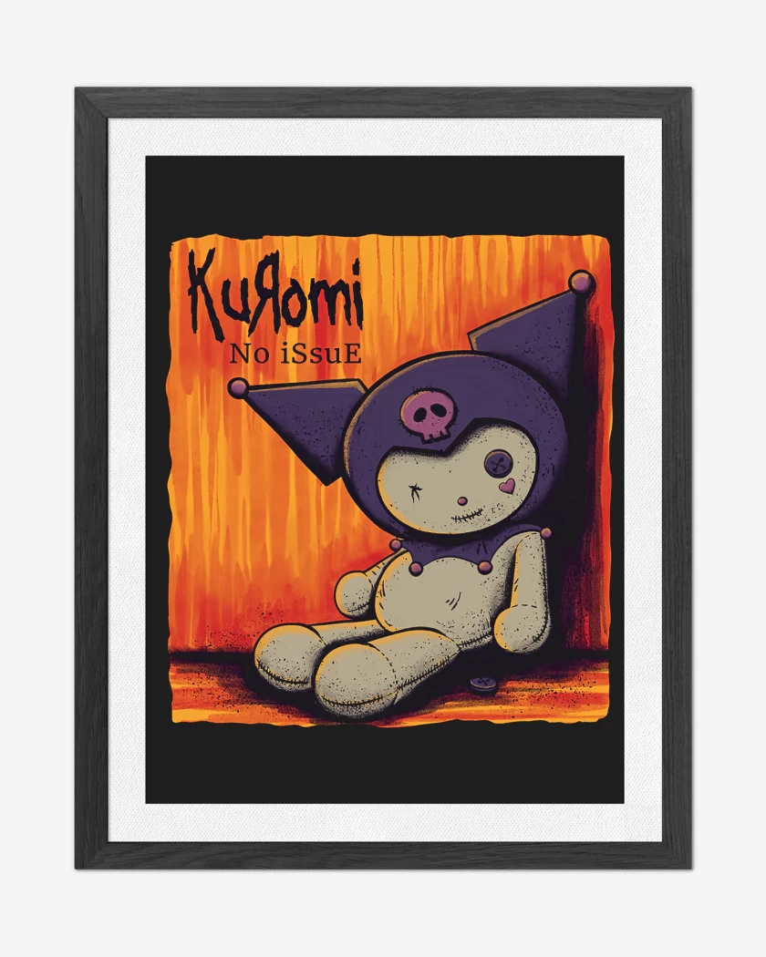 Cuadro decorativo Negro de Kuromi Issue