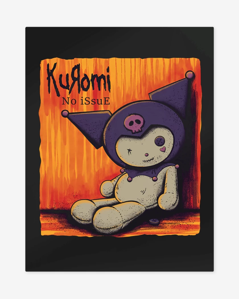 Print metalico Negro de Kuromi Issue