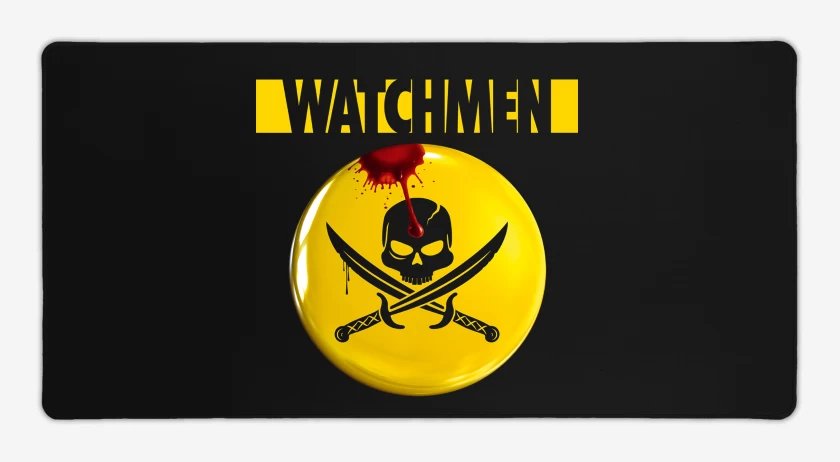 Mouse pad Gamer Negro de Los Watchmen