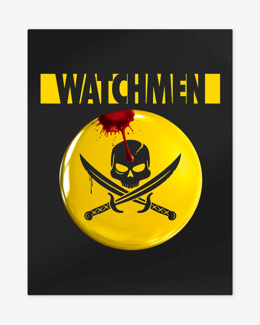 Print metalico Negro de Los Watchmen