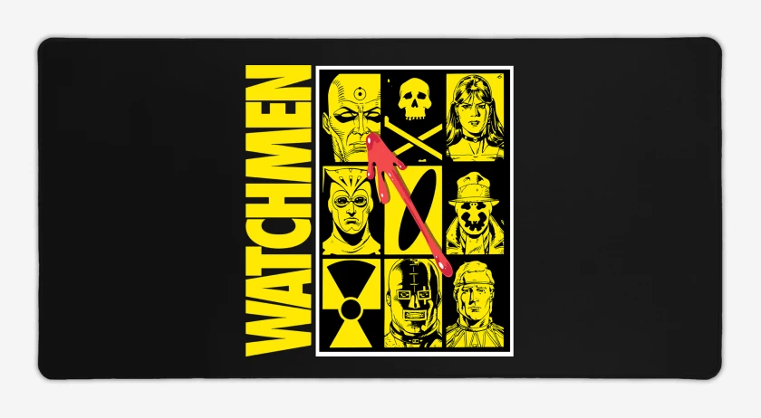 Mouse pad Gamer Negro de Los Vigilantes