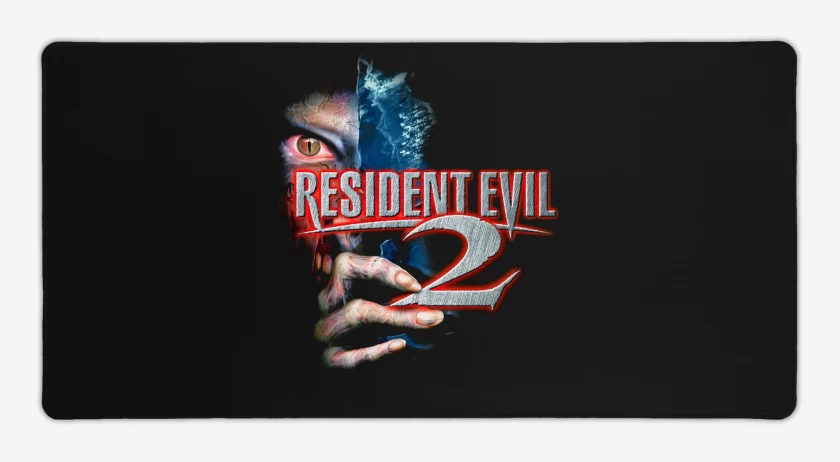 Mouse pad Gamer Negro de Resident Evil 2 PSX