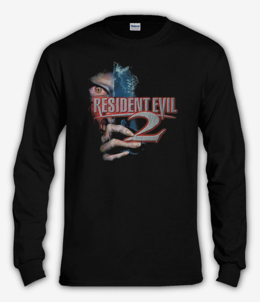 Polera manga larga Negro de Resident Evil 2 PSX