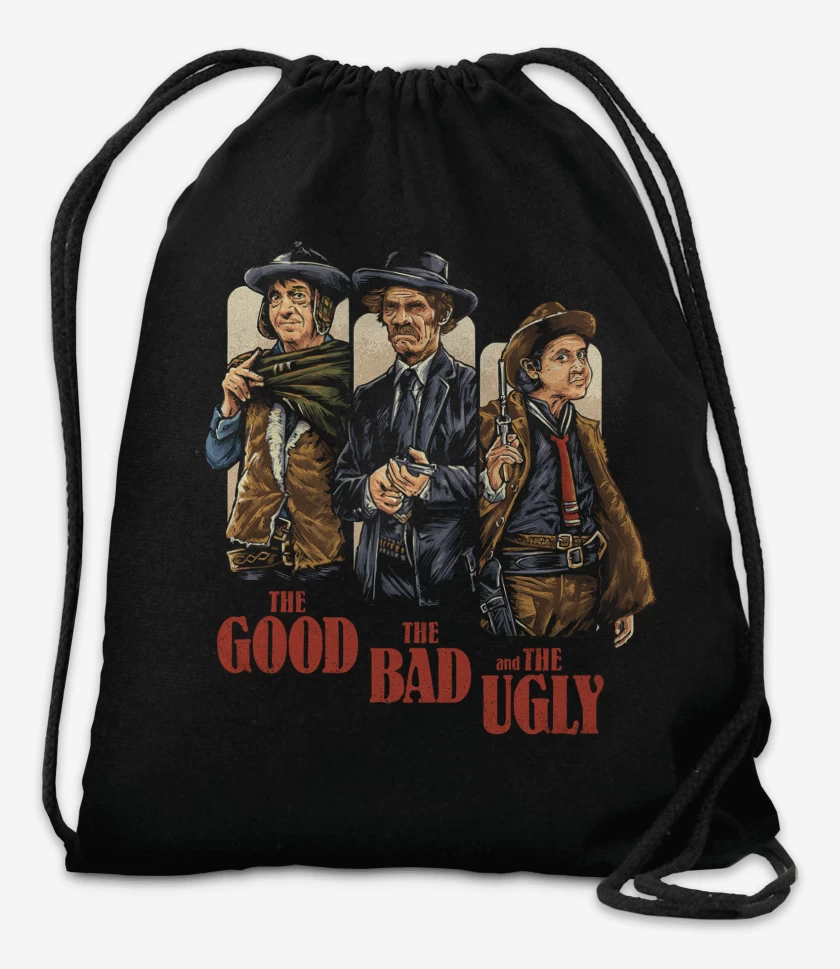 Mochila Negro de Chavo del 8 El Bueno el Malo y el Feo