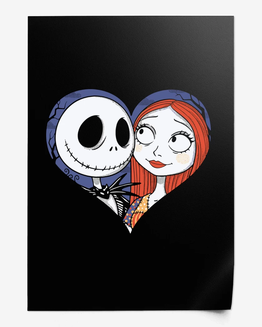 Print Negro de Jack Skellington Corazon