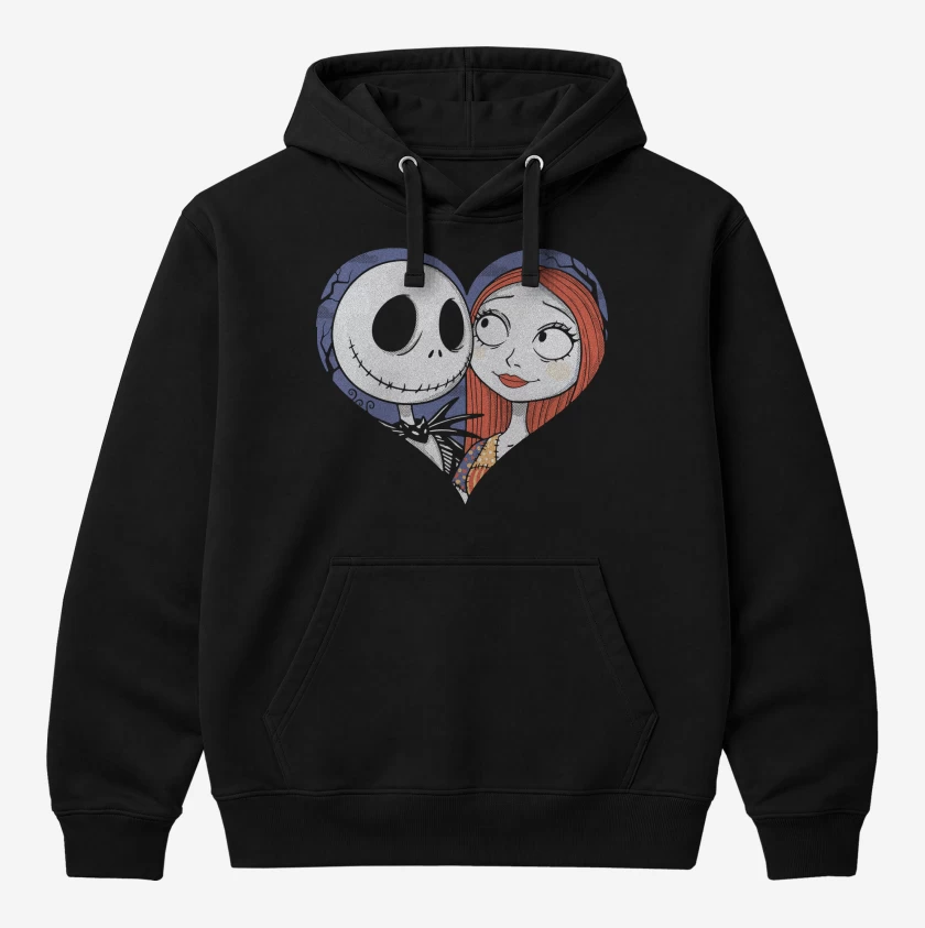 Polerón Canguro Jack Skellington Corazon