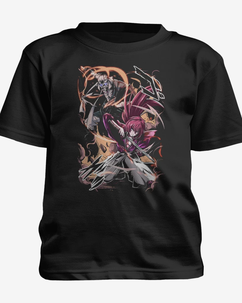 Polera de niño Negro de Samurai X Kenshin