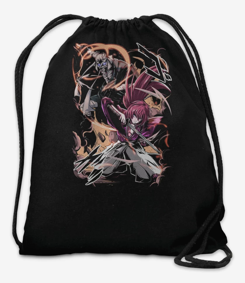 Mochila Negro de Samurai X Kenshin