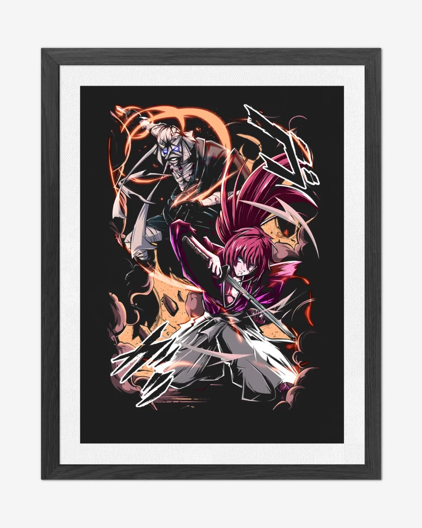 Cuadro decorativo Negro de Samurai X Kenshin