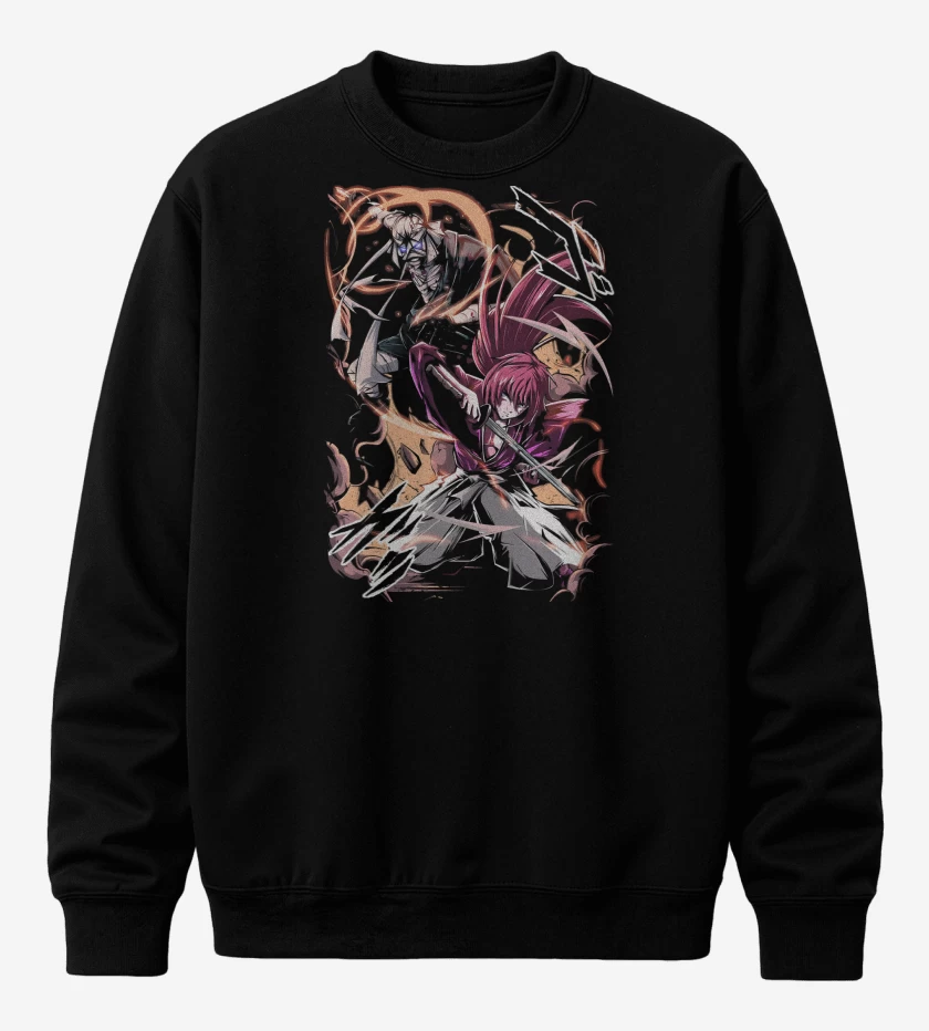 Poleron polo Negro de Samurai X Kenshin