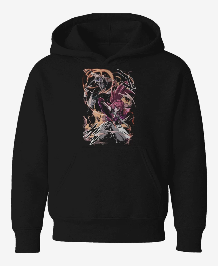 Poleron de niño Negro de Samurai X Kenshin