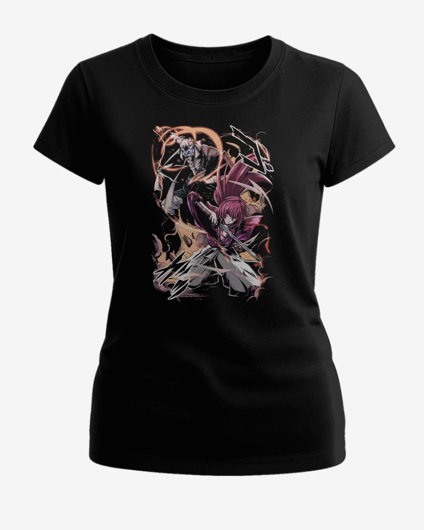 Polera de Mujer Negro de Samurai X Kenshin