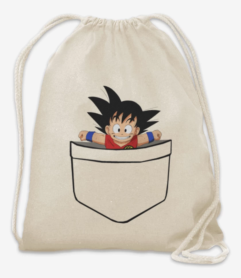 Mochila Blanco de Goku de bolsillo