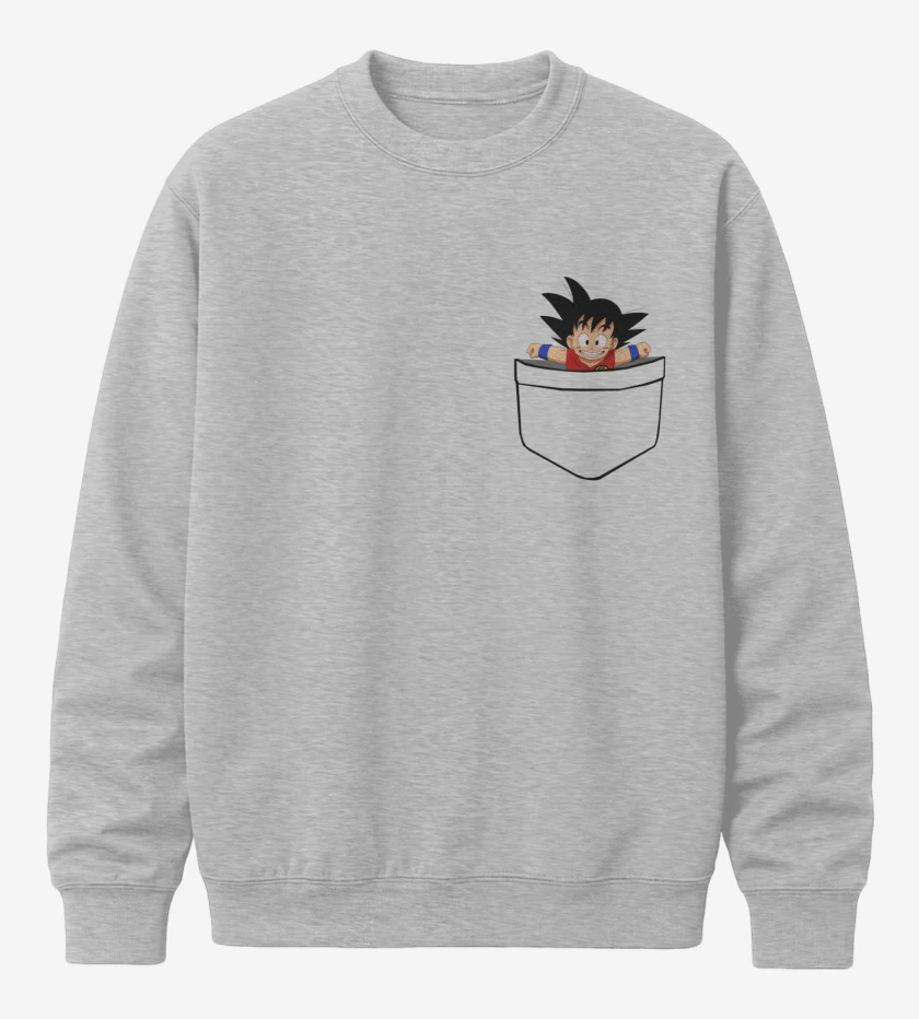 Poleron polo Goku de bolsillo
