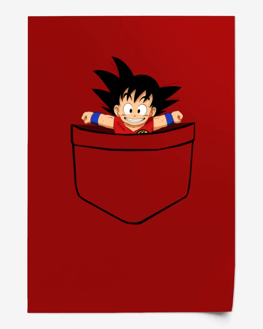 Print Goku de bolsillo