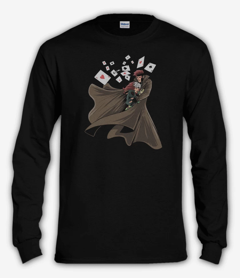 Polera manga larga Negro de Amor Mutante X men