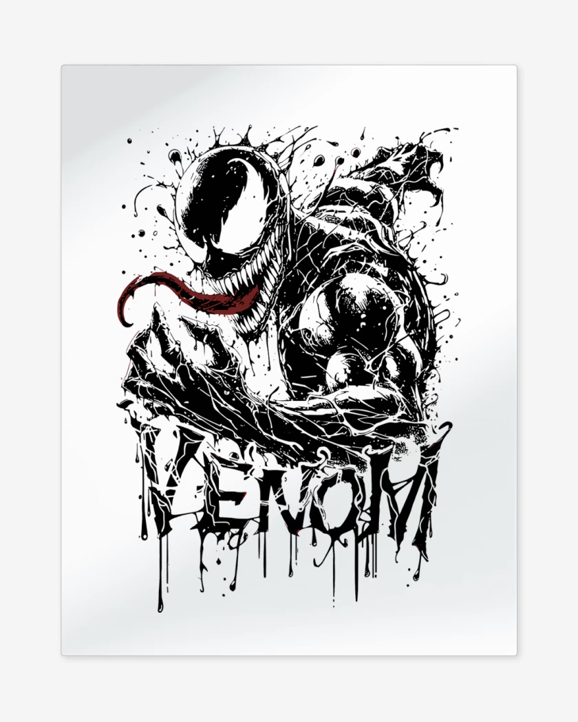 Print metalico Blanco de Venom I