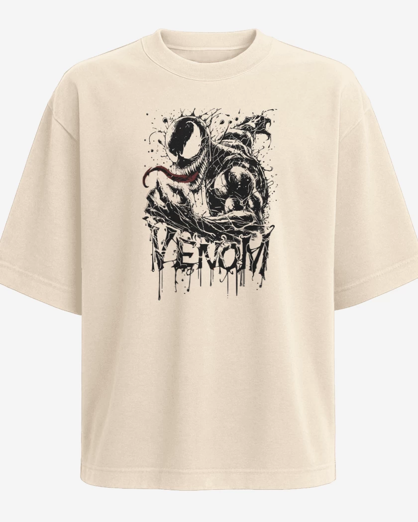 Polera Oversize Beige de Venom I