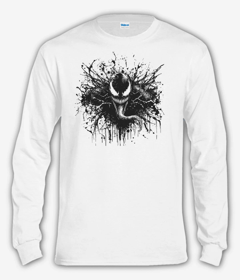 Polera manga larga Blanco de Venom II