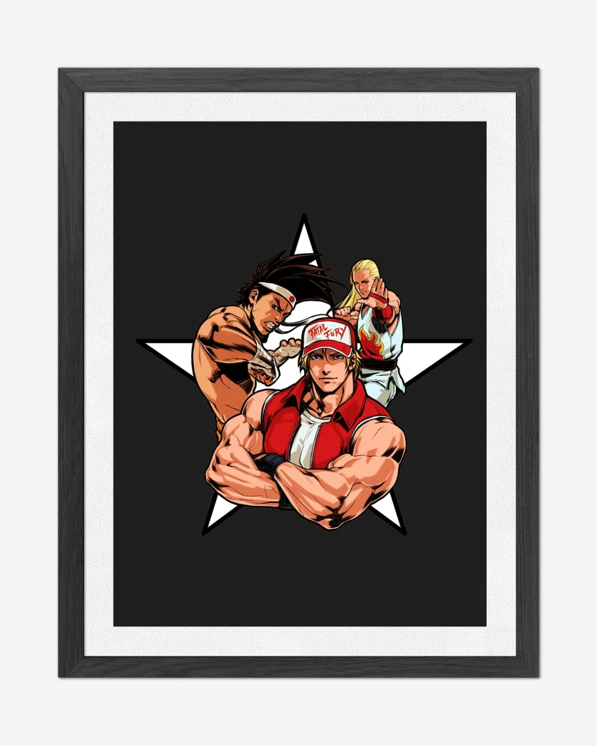 Cuadro decorativo Negro de Fatal Fury Star