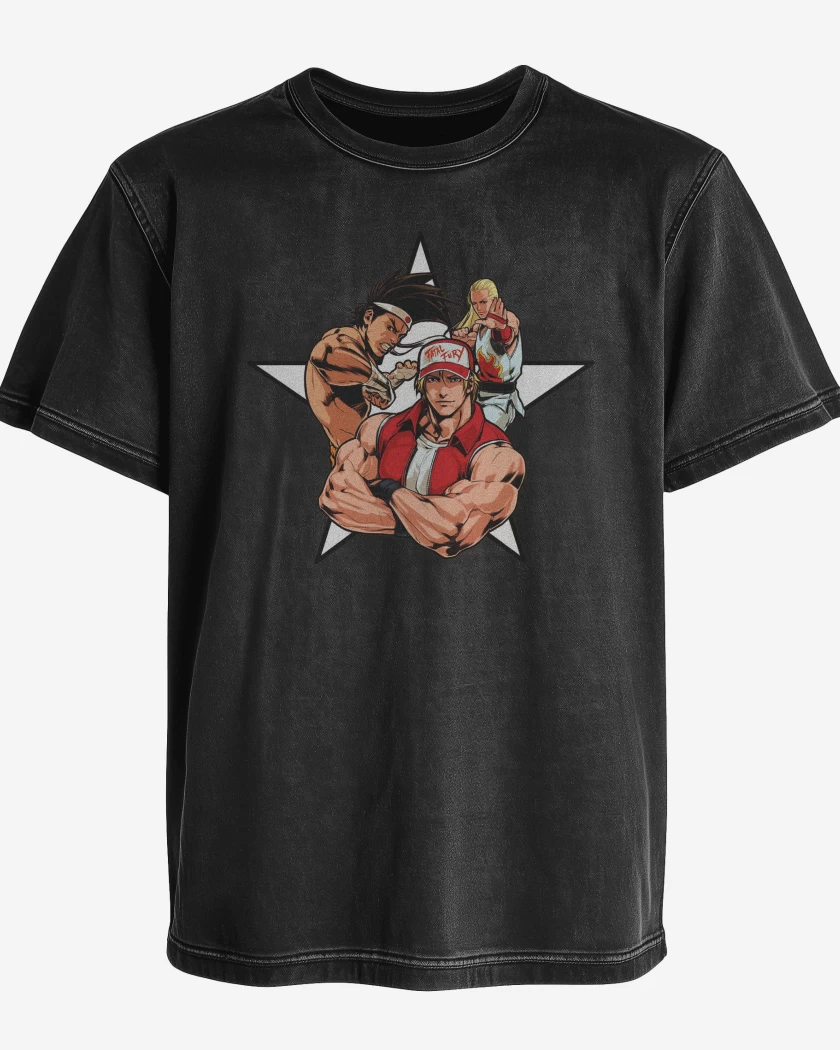 Polera desgastada Fatal Fury Star