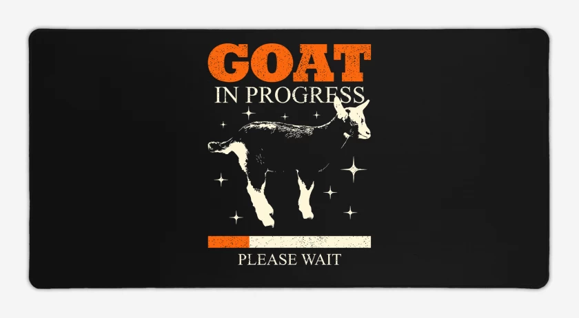 Mouse pad Gamer Negro de GOAT