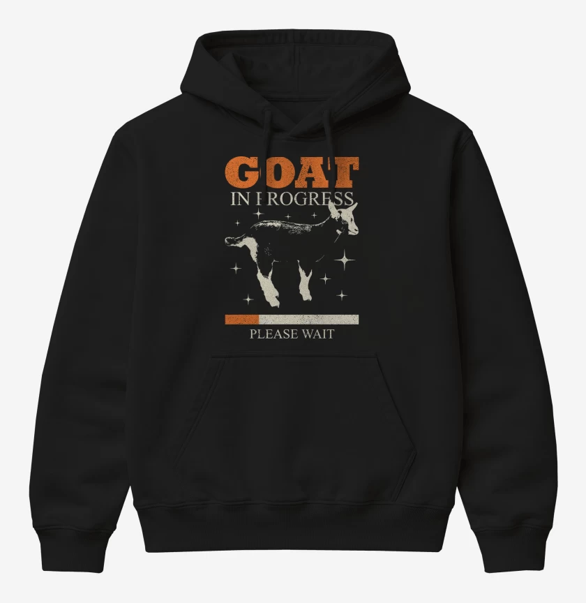 Poleron Canguro básico Negro de GOAT