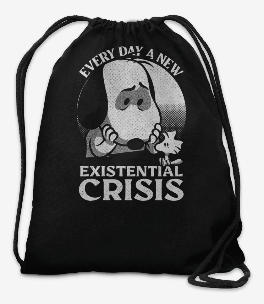 Mochila Negro de Crisis Existencial