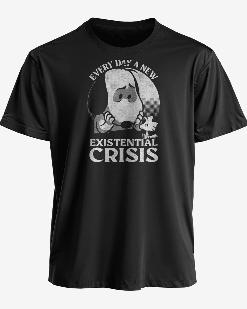 Polera premium Negro de Crisis Existencial