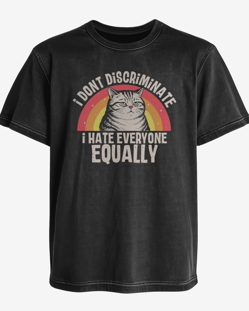 Polera desgastada Los Odio por Igual