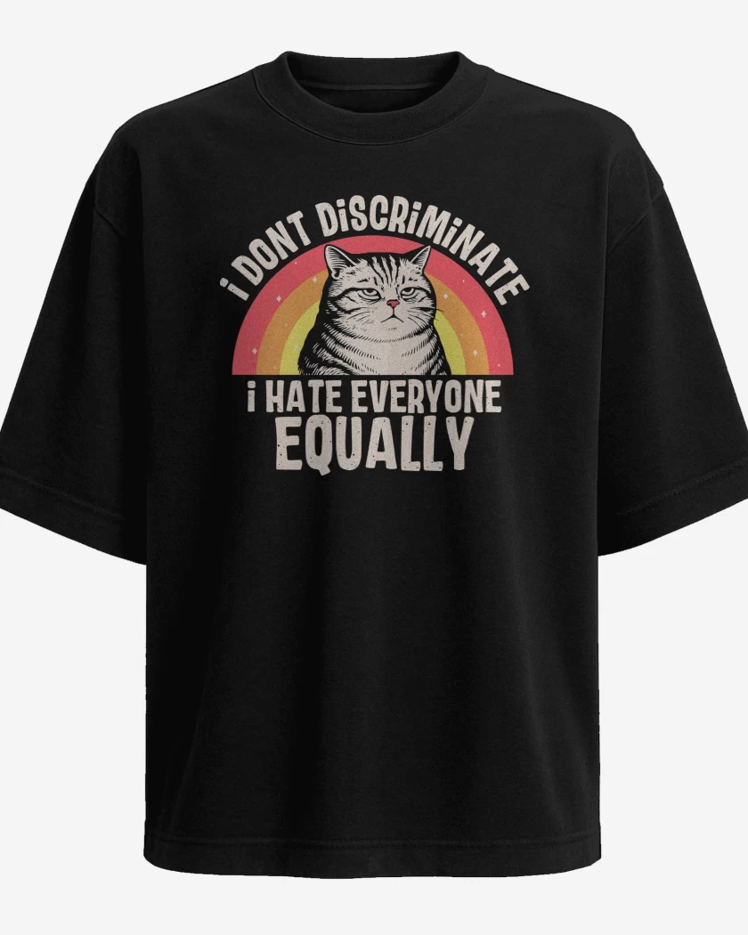 Polera Oversize Los Odio por Igual