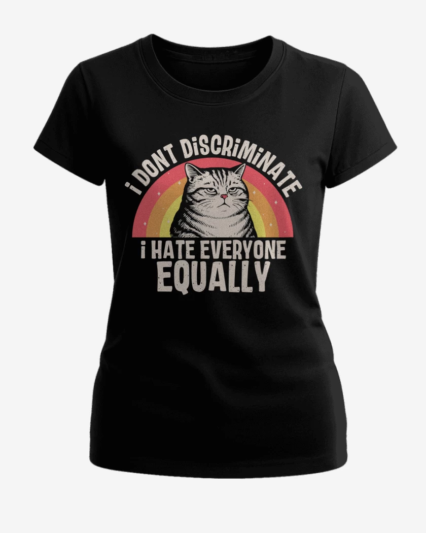 Polera de Mujer Negro de Los Odio por Igual