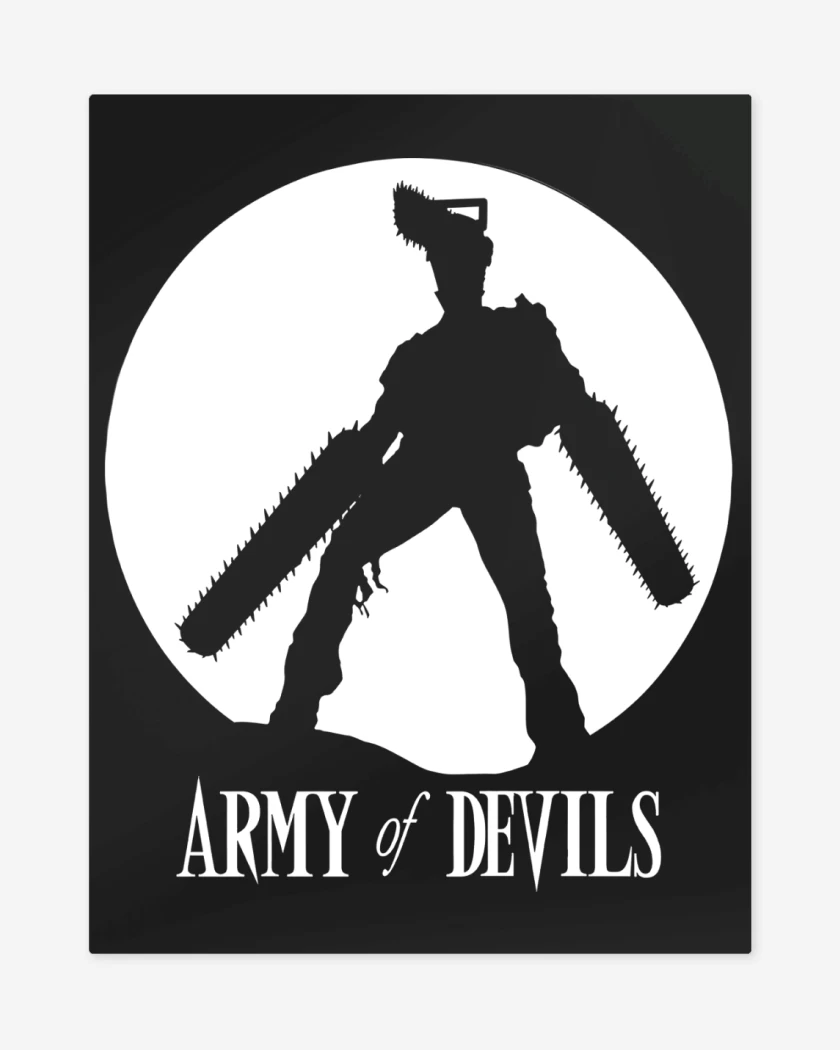 Print metalico Negro de Army of Devils