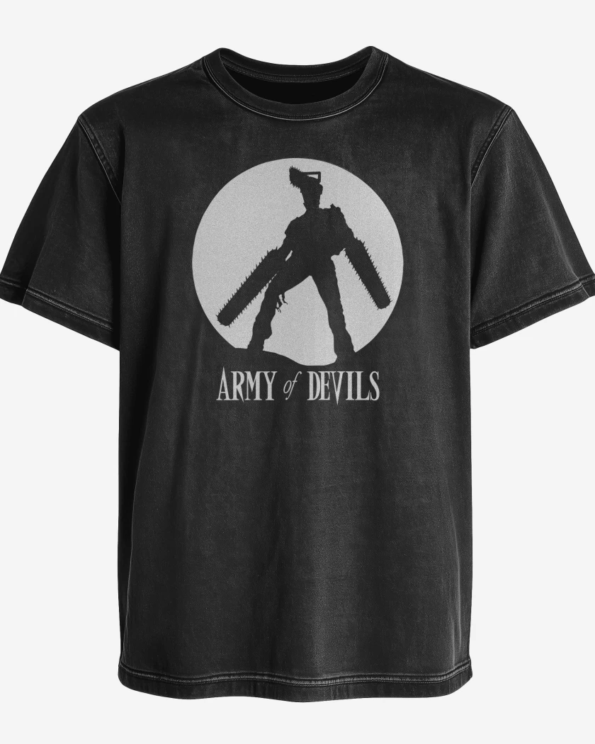 Polera desgastada Army of Devils