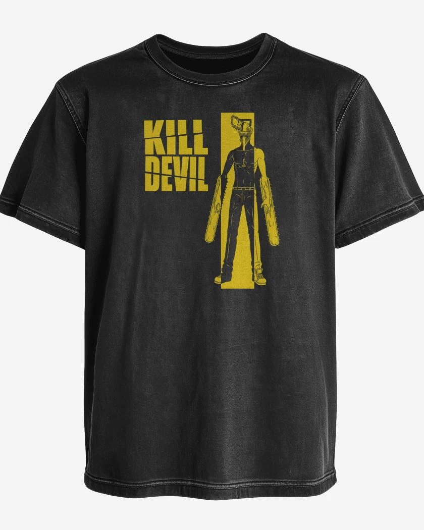 Polera desgastada Kill Devil