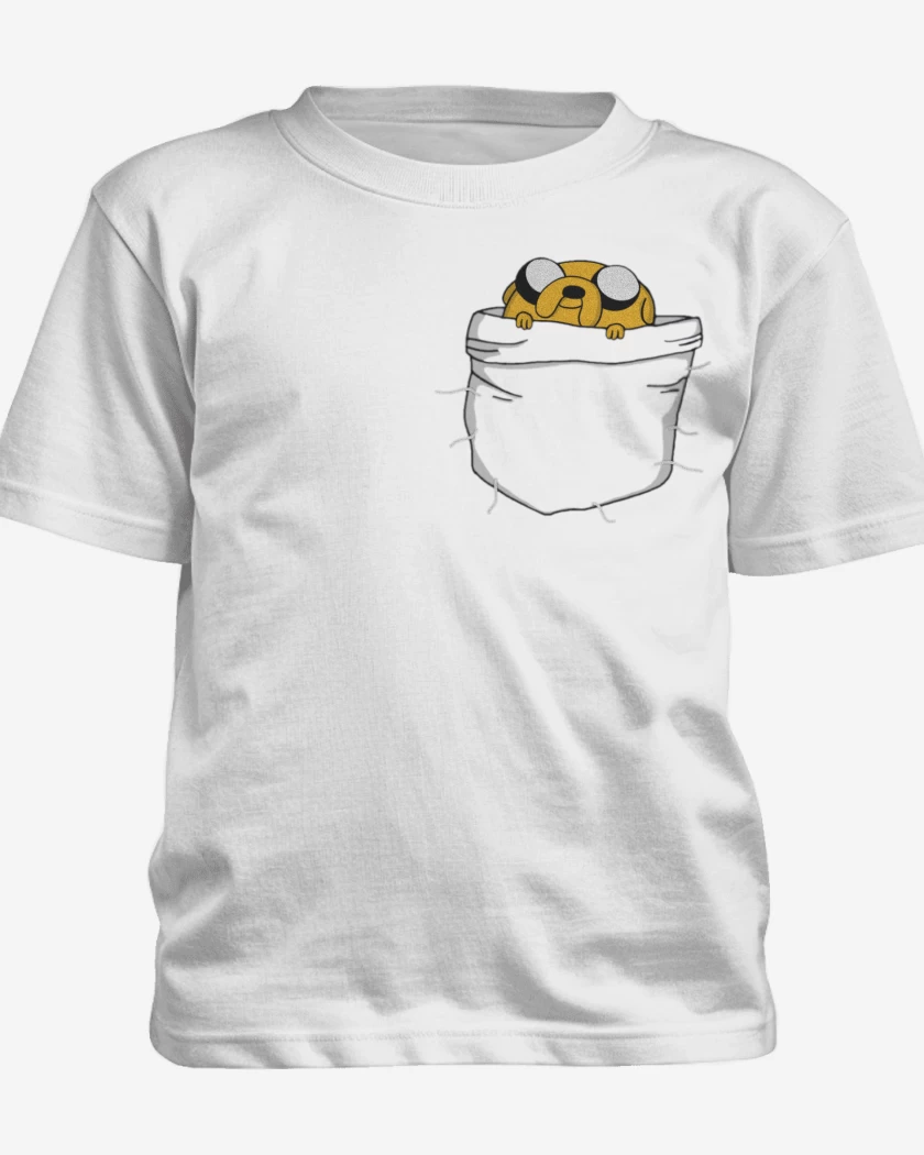 Polera de niño Blanco de Jake de bolsillo