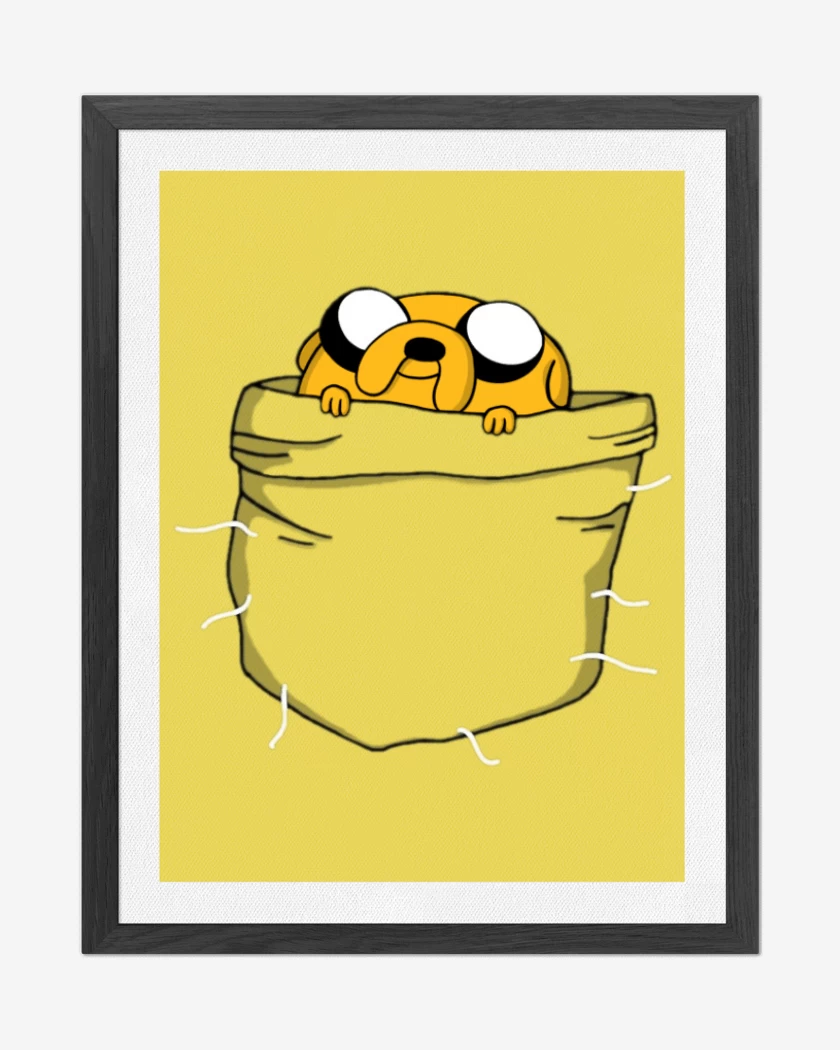 Cuadro decorativo Amarillo de Jake de bolsillo