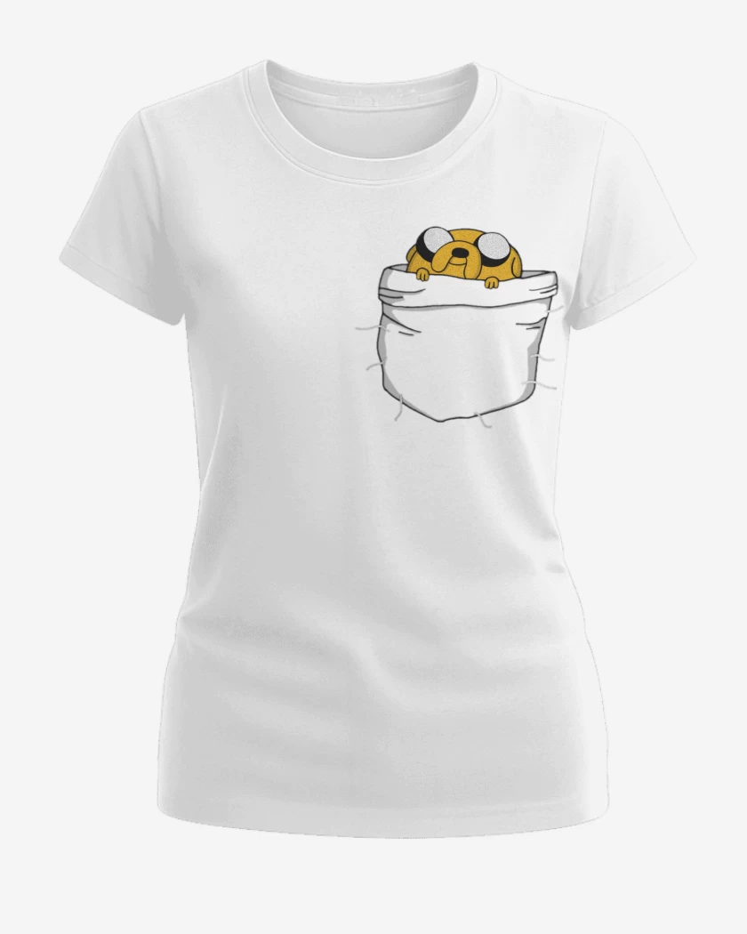 Polera de Mujer Blanco de Jake de bolsillo