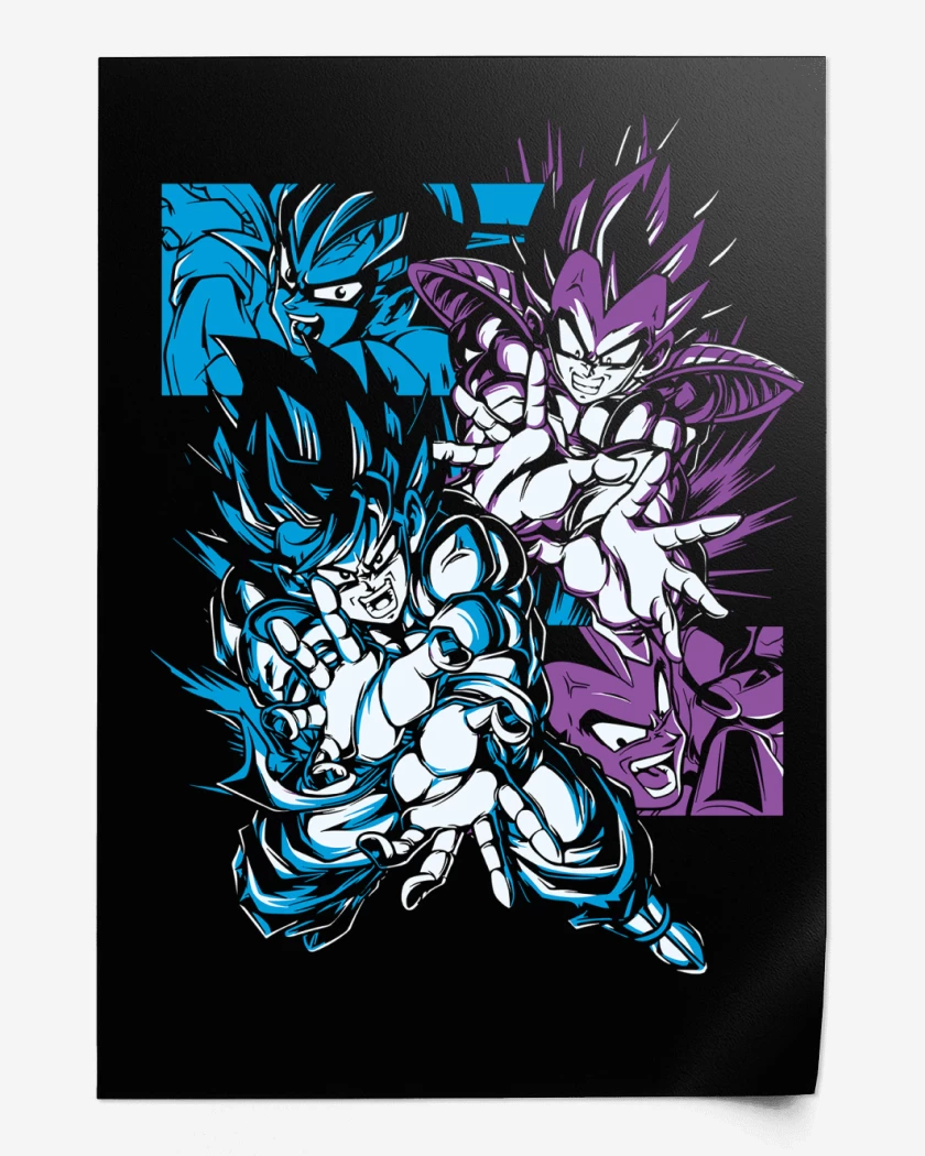 Print Kamehame vs Galick Gun