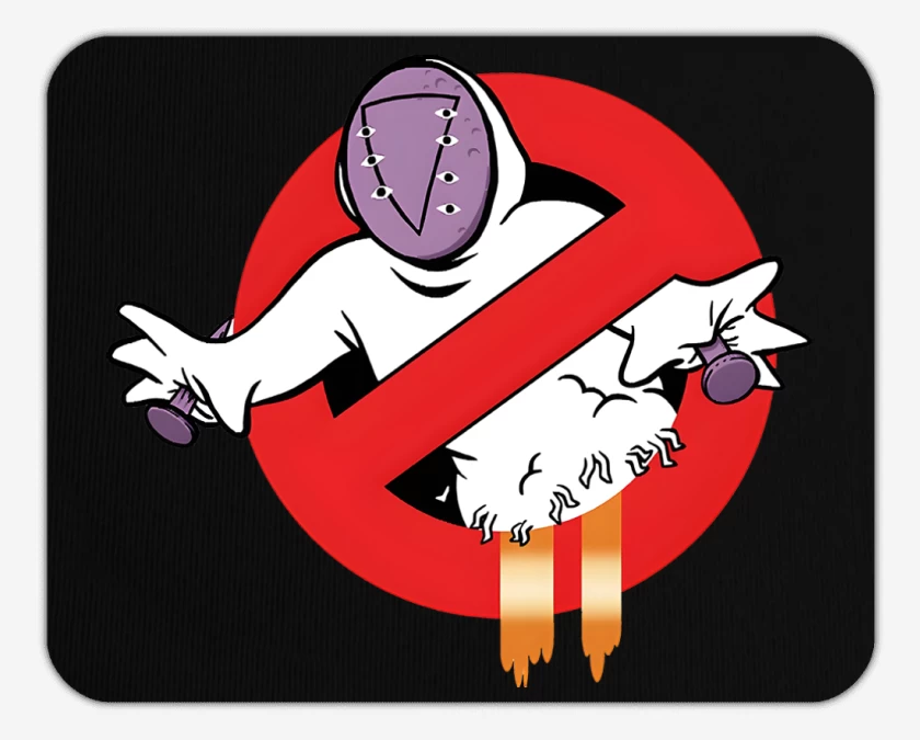 Mousepad Negro de Los Cazangeles