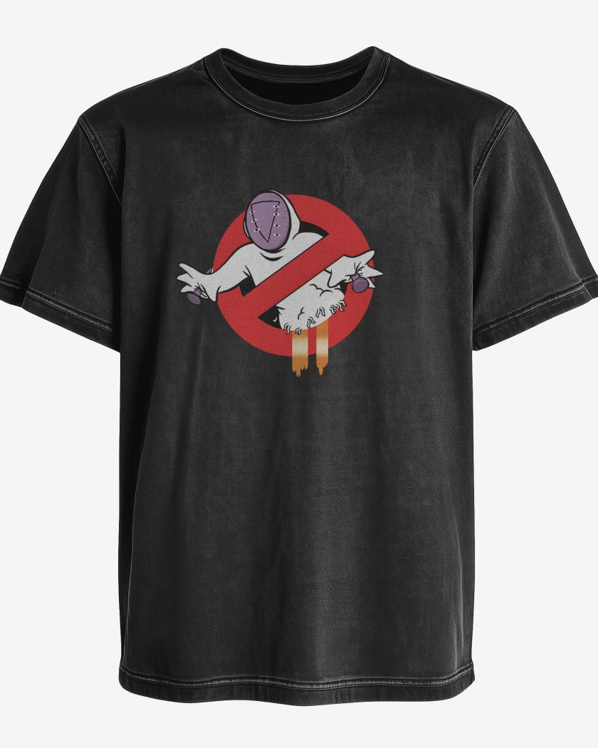 Polera desgastada Negro de Los Cazangeles