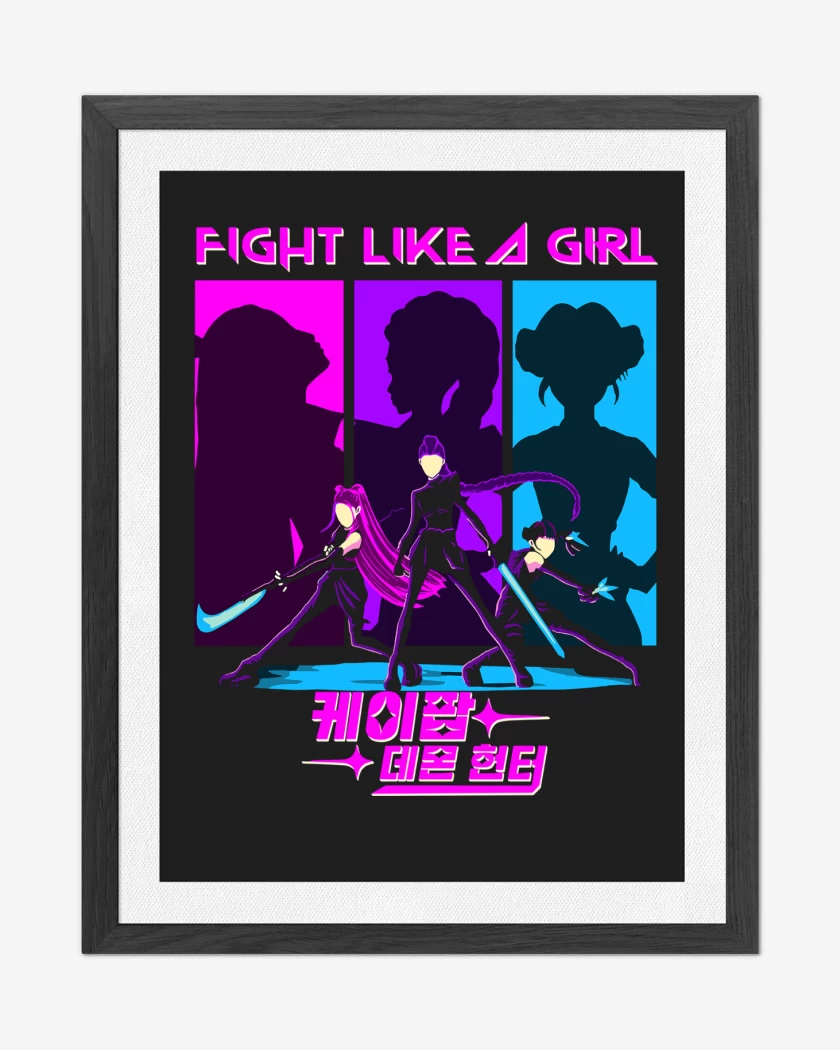 Cuadro decorativo Negro de Fight Like a Girl