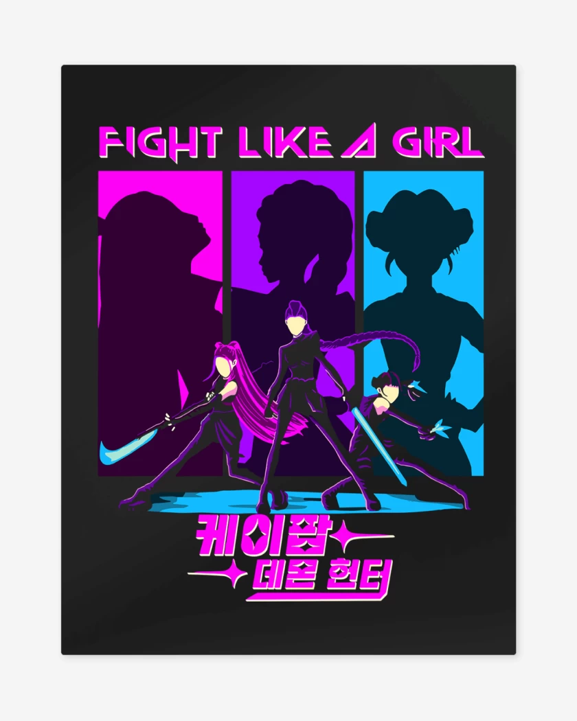 Print metalico Fight Like a Girl