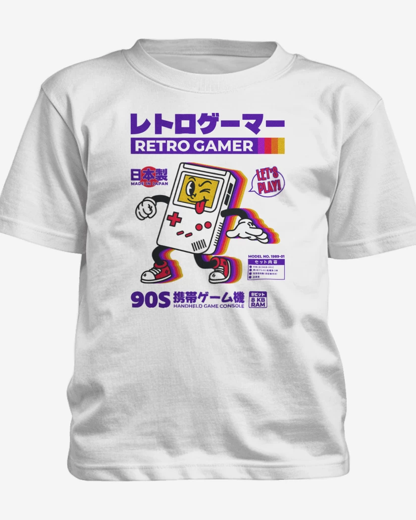 Polera de niño Blanco de RetroGamer