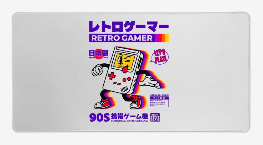 Mouse pad Gamer Blanco de RetroGamer
