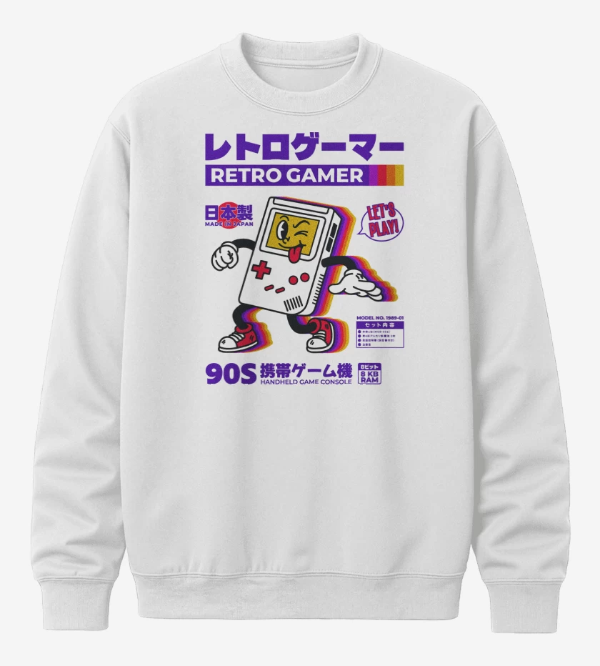 Poleron polo Blanco de RetroGamer