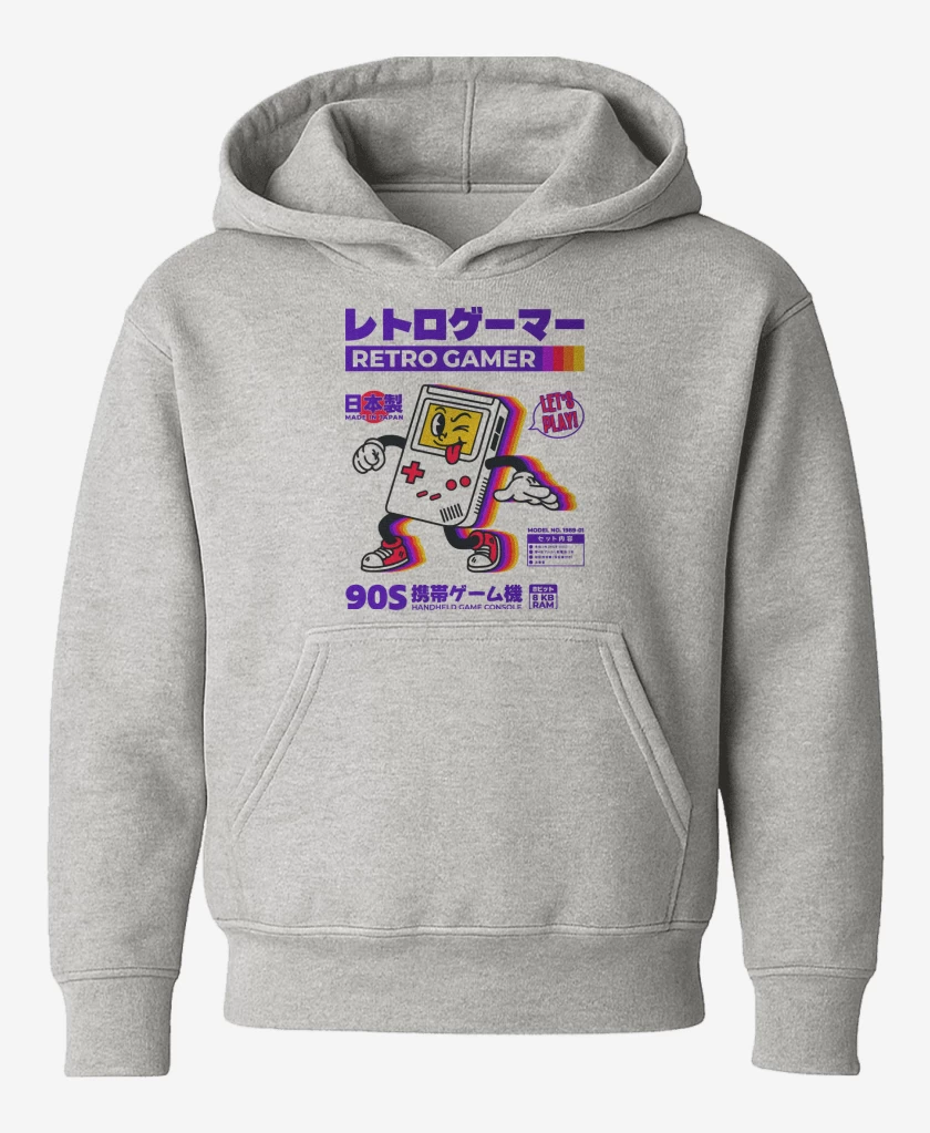Poleron de niño Gris Melange de RetroGamer